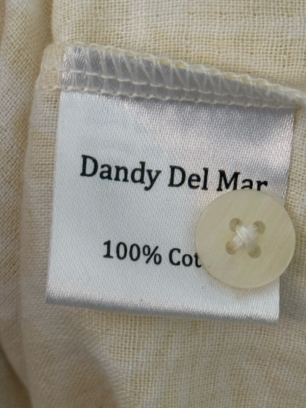 Nwt Dandy Del Mar Grenadine Crinkle Gauze Short Sleeve Shirt — image 7 of 8